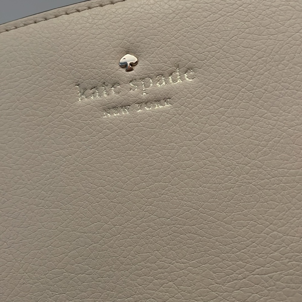 KATE SPADE MARIELLA GREEN ST LEATHER CRÈME BAG - Picture 9 of 14